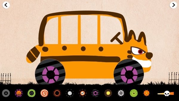 labo万圣节汽车儿童绘画游戏游戏截图1